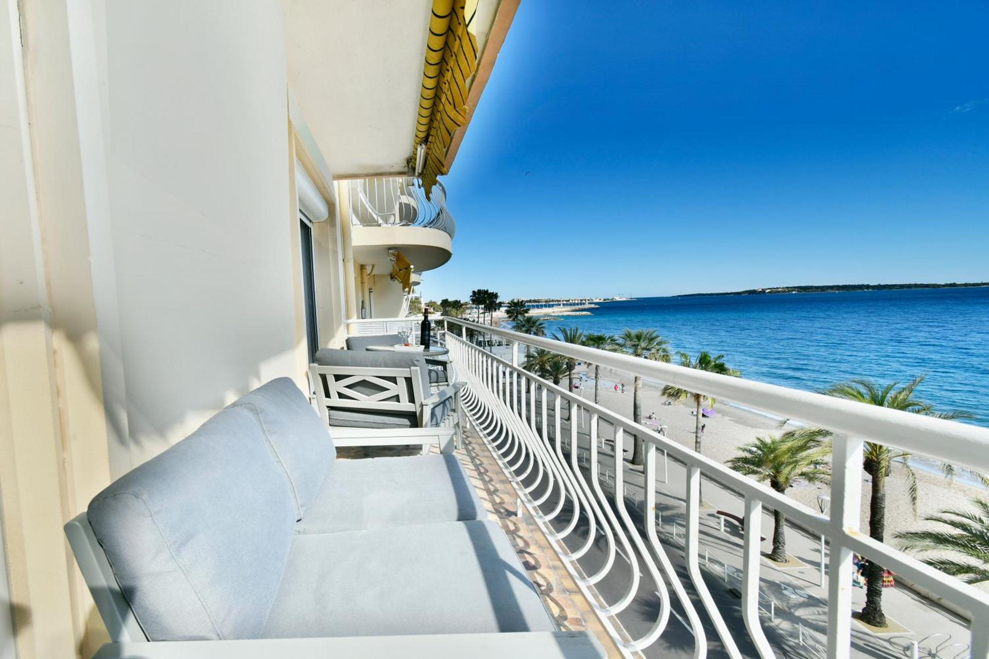 Plage Du Midi- Vue Sur Mer Standing Presta Cannes Exterior foto